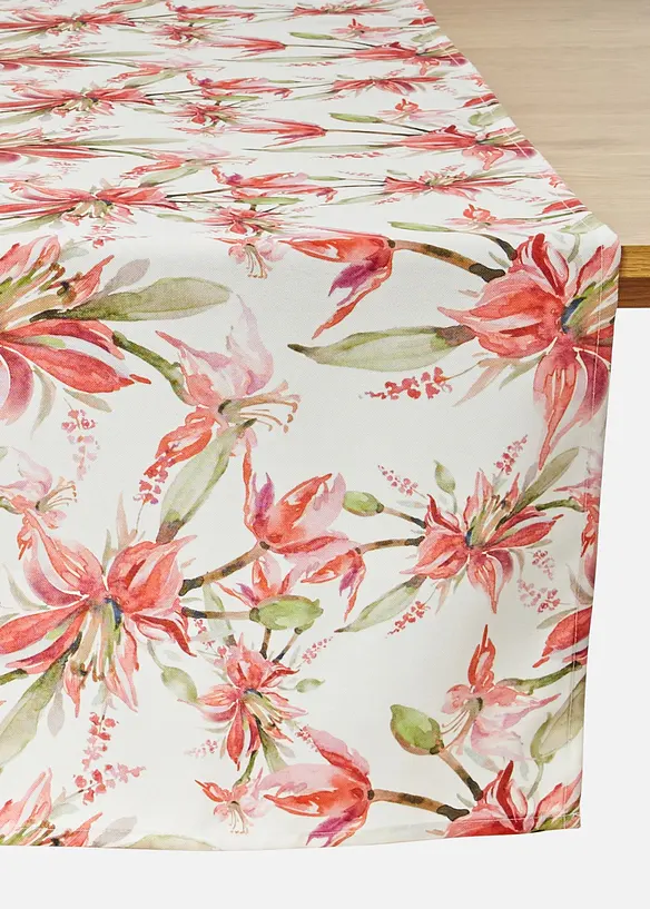 Bordl&oslash;per med blomsterm&oslash;nster, vannavvisende, bonprix