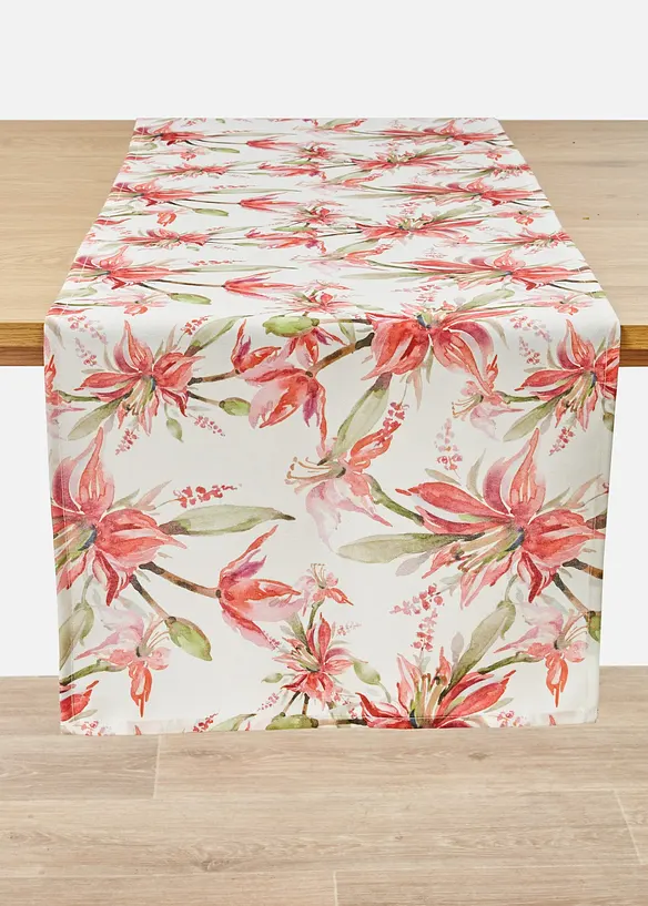 Bordl&oslash;per med blomsterm&oslash;nster, vannavvisende, bonprix