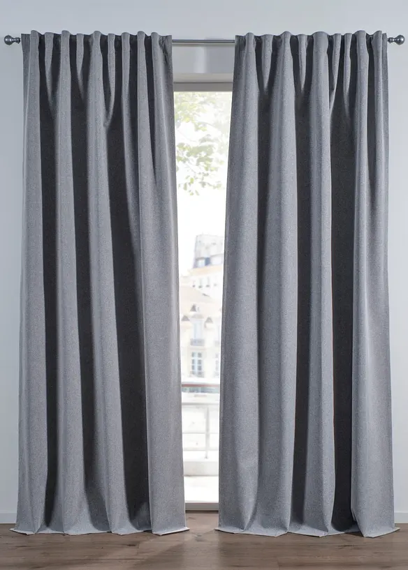 M&oslash;rkleggingsgardin med belegg p&aring; innsiden (1-pack), bonprix