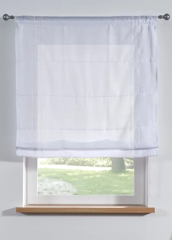 Liftgardin med broderi, i mange st&oslash;rrelser, bonprix