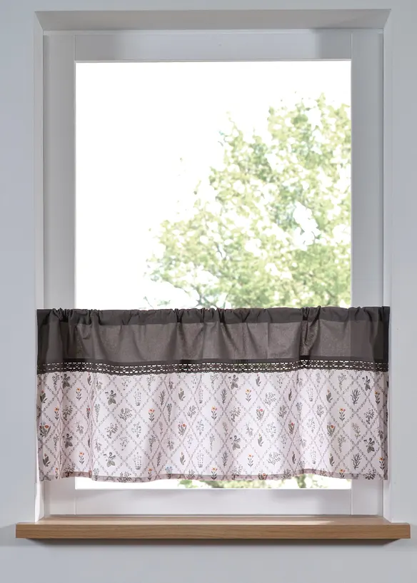 Gardinkappe i &oslash;kologisk bomull, bonprix