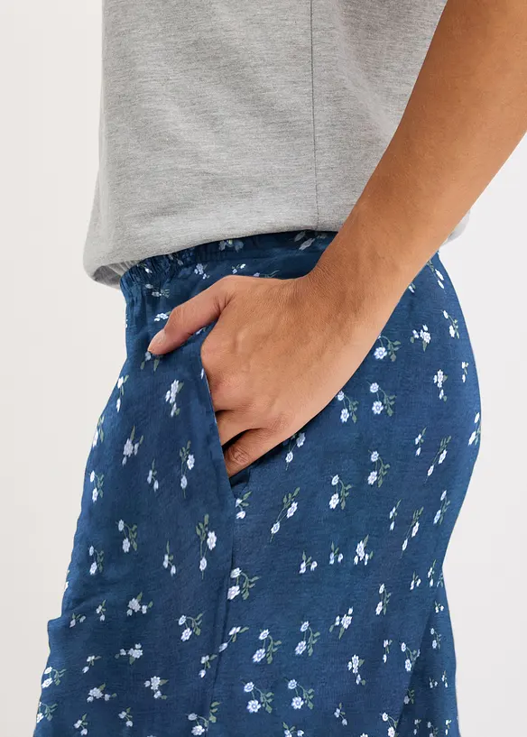 Pyjamas figurn&aelig;r kortermet topp, bonprix