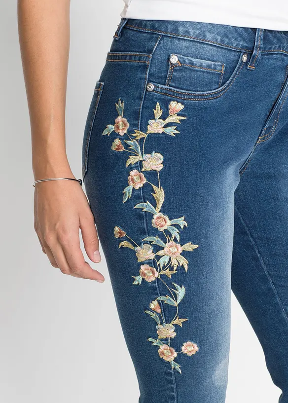 Skinny-jeans Mid Waist, cropped, bonprix
