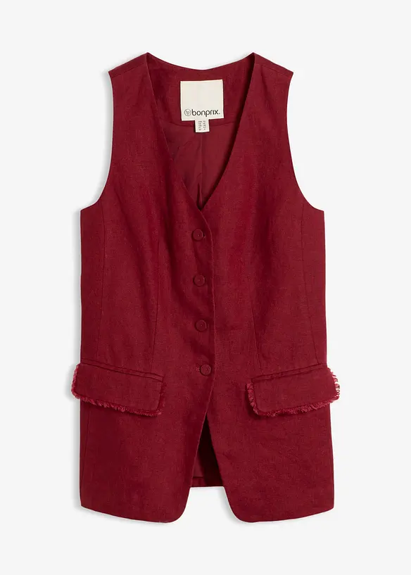 Dressvest i 100% lin, bonprix