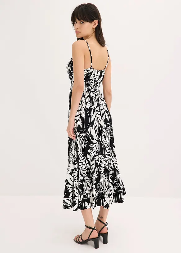 Stroppekjole i myk viskosemiks, bonprix