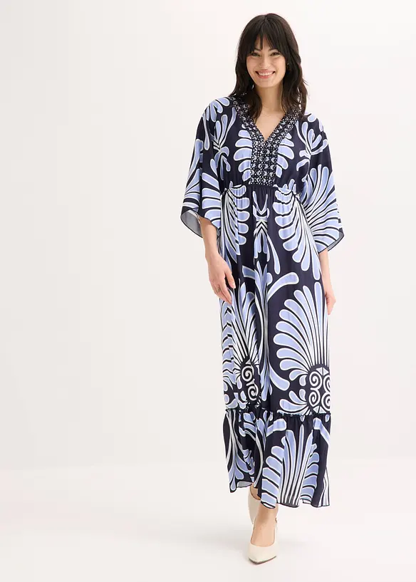 Maxikjole i lett viskose, bonprix