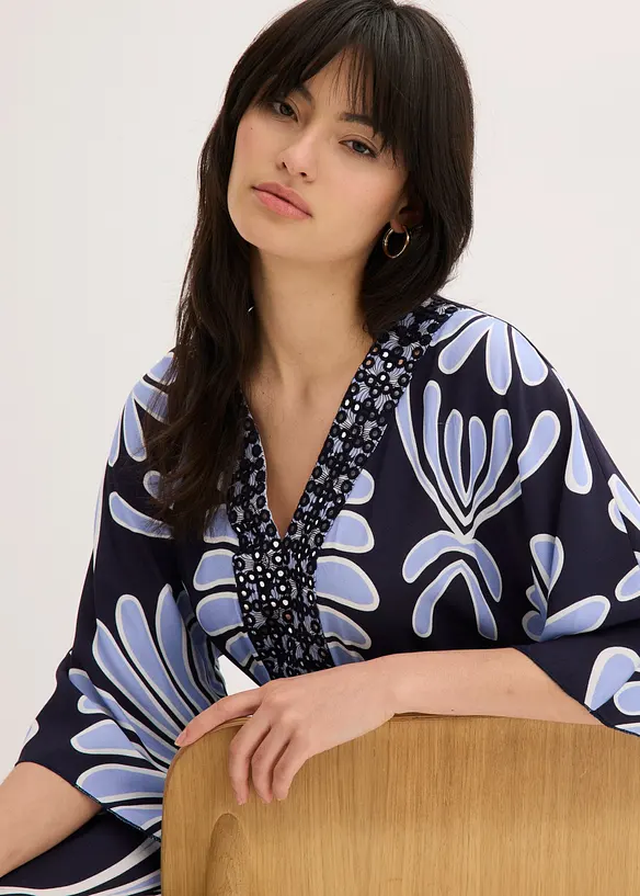 Maxikjole i lett viskose, bonprix