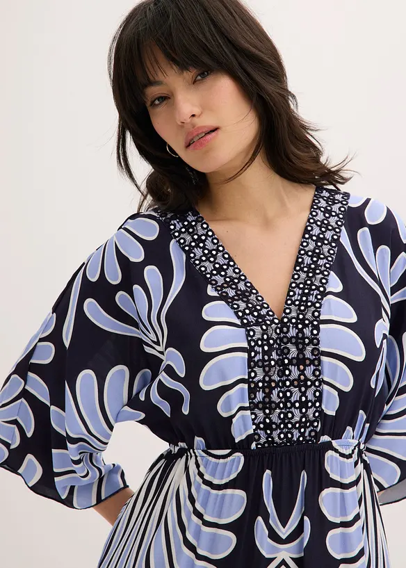 Maxikjole i lett viskose, bonprix