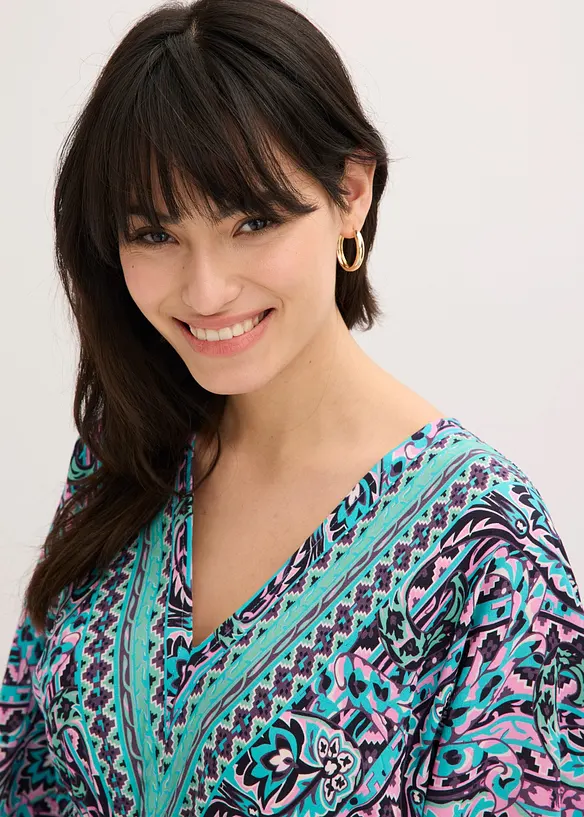 Maxikjole i lett viskose, bonprix