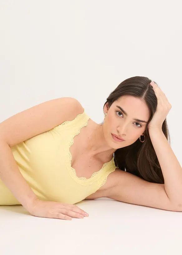 Singlet i myk viskosemiks (2-pack), bonprix