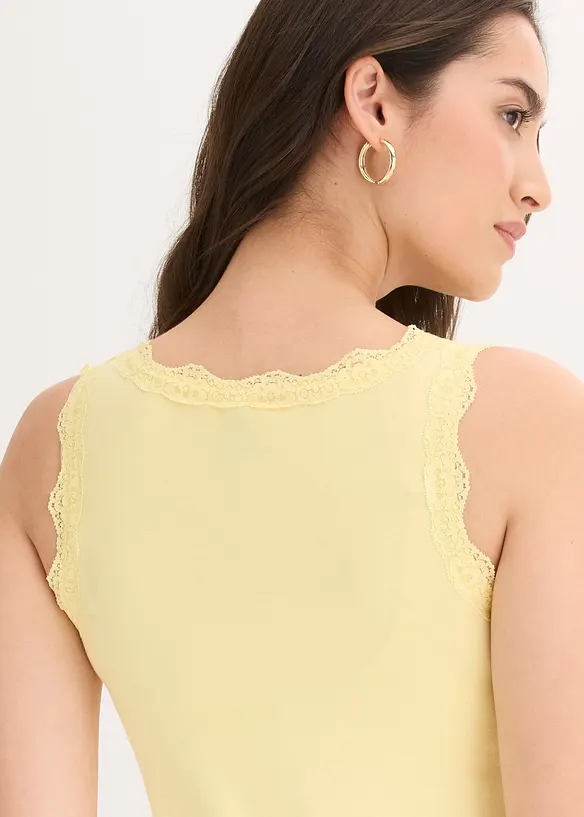 Singlet i myk viskosemiks (2-pack), bonprix