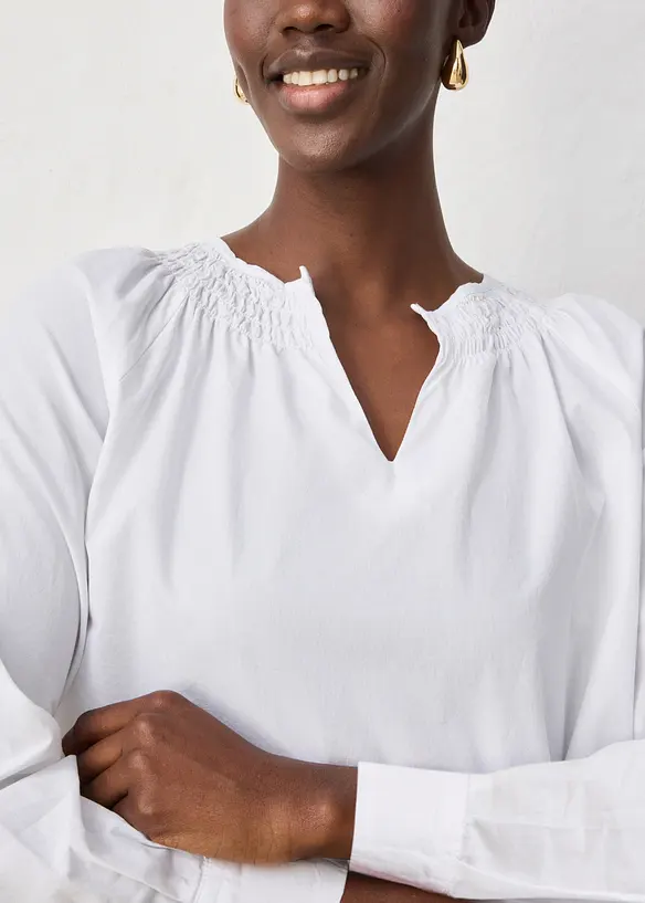 Tunika med silke, bonprix