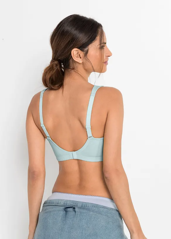BH uten b&oslash;yle med &oslash;kologisk bomull (2-pack), bonprix