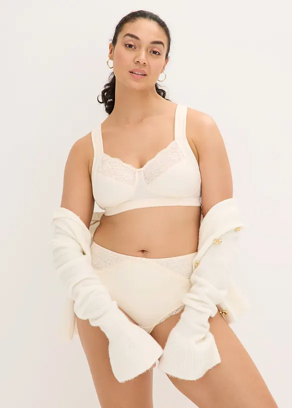 Avlastnings-BH uten spiler med vatterte skulderb&aring;nd, bonprix