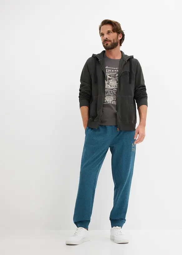 Joggebukse med detaljer i kontrastfarge, bonprix