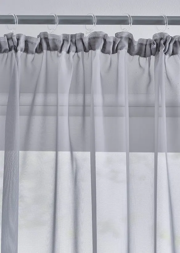 Gardiner i lett voile (2-pack), bonprix