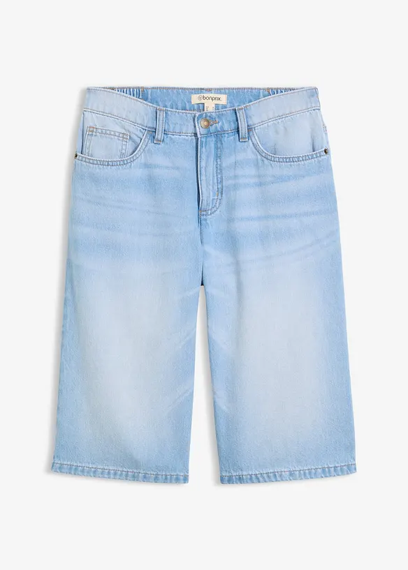 Bermudashorts i denim Mid Waist, bonprix