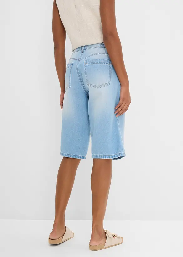 Bermudashorts i denim Mid Waist, bonprix