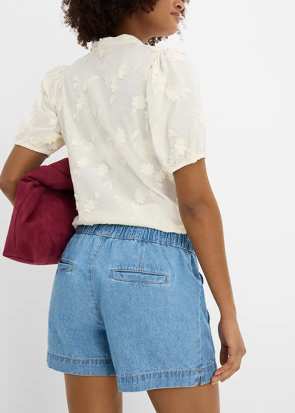 Denimshorts Mid Waist, komfortlinning, bonprix