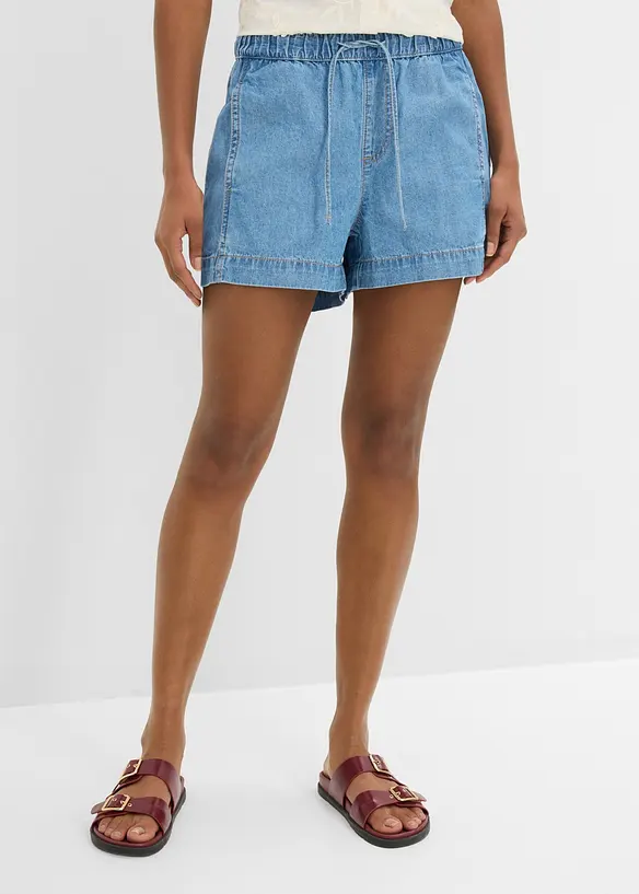 Denimshorts Mid Waist, komfortlinning, bonprix