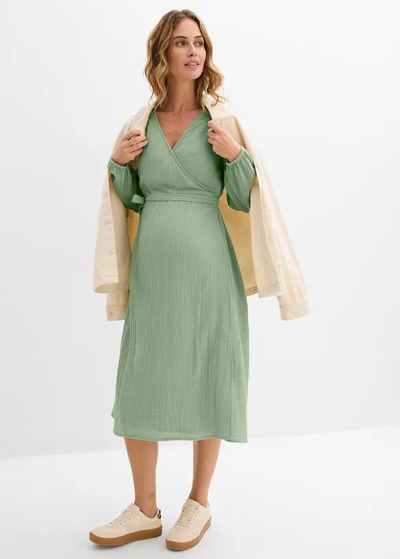 2-i-1-mamma- og ammekjole i bomullsmusselin, bonprix