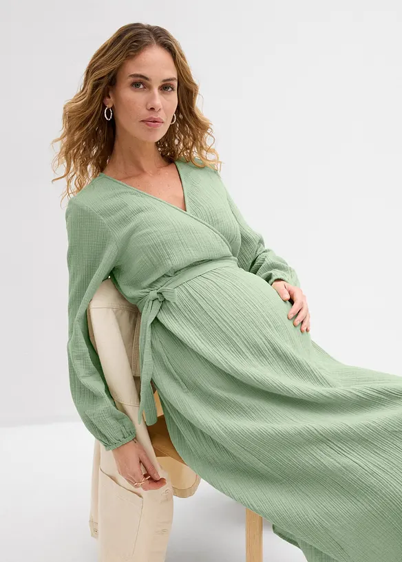 2-i-1-mamma- og ammekjole i bomullsmusselin, bonprix