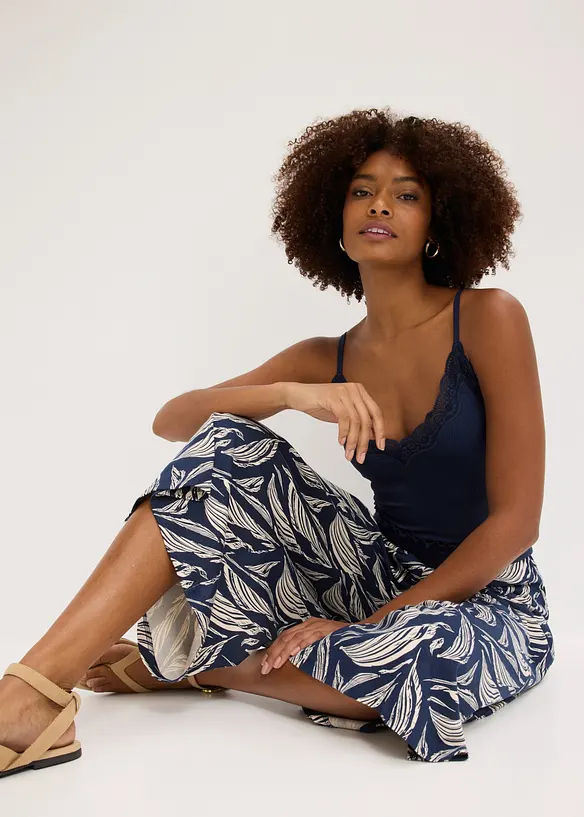 Jerseybukse i bomull med viskose, bonprix