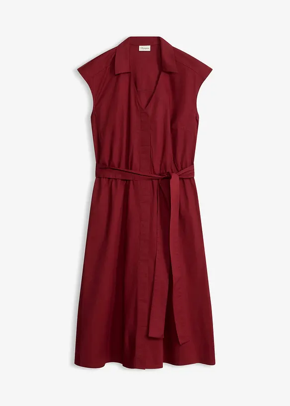 Skjortekjole med knytebelte, bonprix