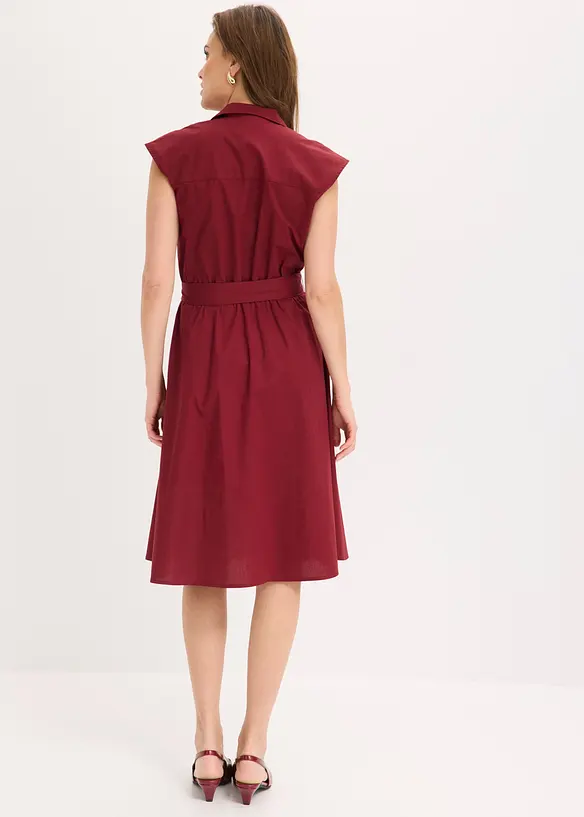 Skjortekjole med knytebelte, bonprix