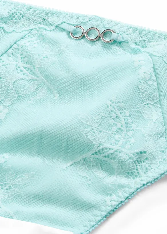 Truse med h&oslash;y midje og nydelige blonder, bonprix