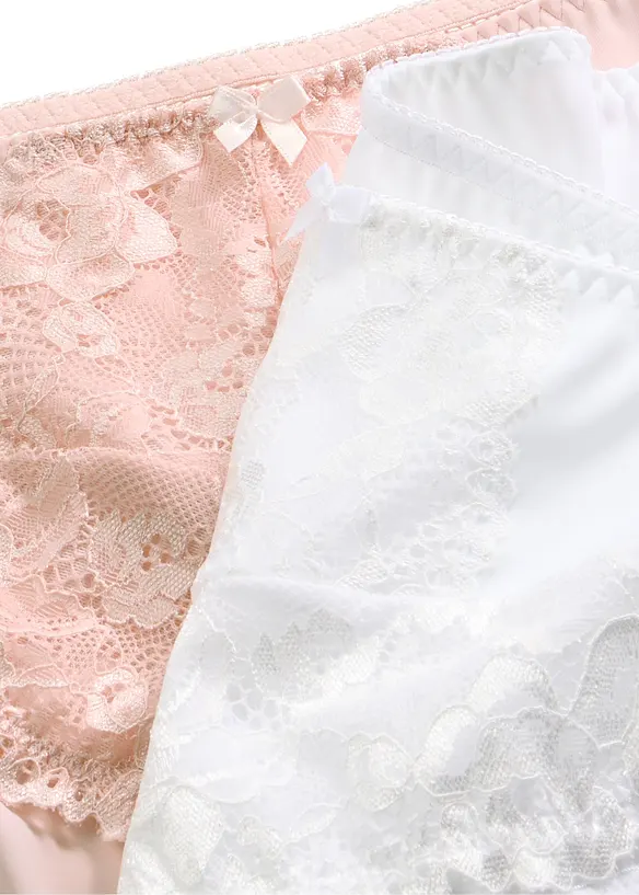 H&oslash;y truse med blomsterblonder, bonprix