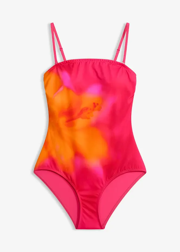 Bandeau-badedrakt med avtagbare skulderb&aring;nd, bonprix