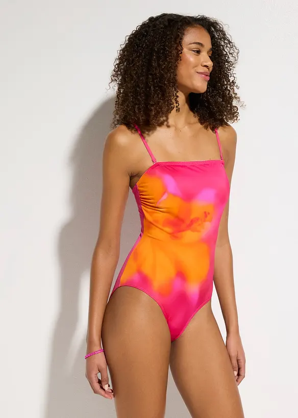 Bandeau-badedrakt med avtagbare skulderb&aring;nd, bonprix