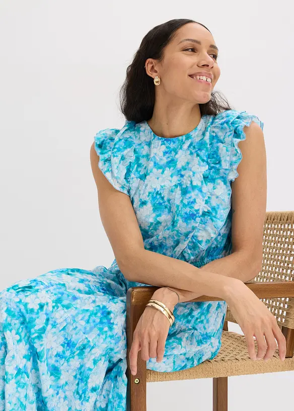 Maxikjole i 100% bomull, bonprix