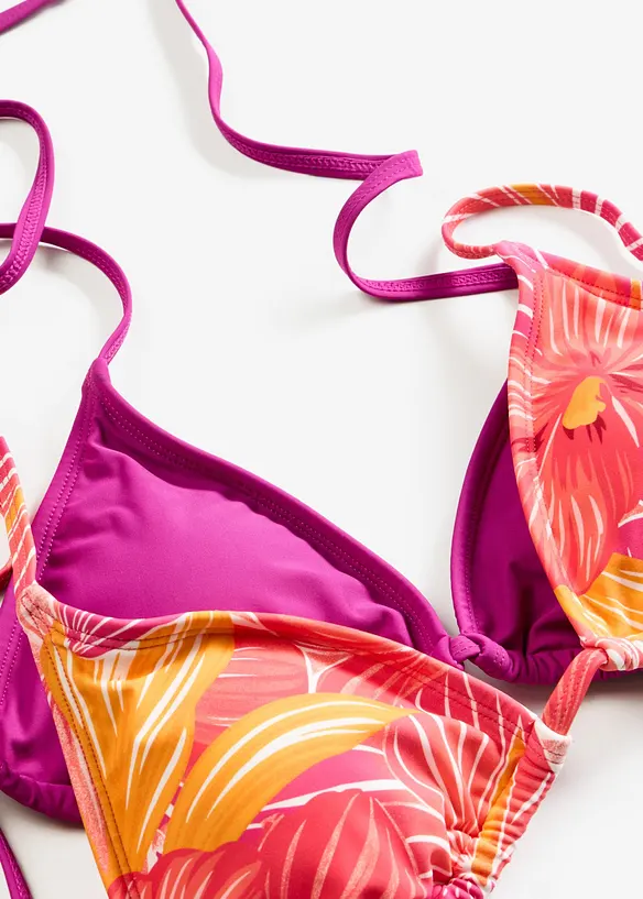 Triangel-bikinitopp (2-pack), bonprix