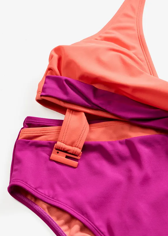 Halterneck-bikini i omslagsstil, bonprix