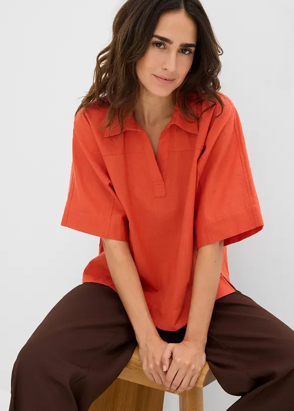 Bluse i 100% bomull, bonprix