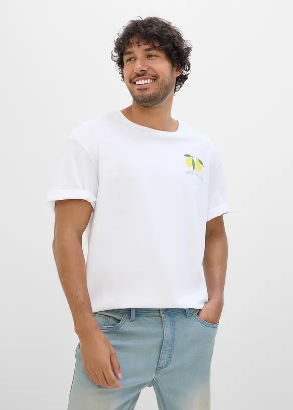 T-skjorte i 100% &oslash;kologisk bomull, Loose Fit, bonprix