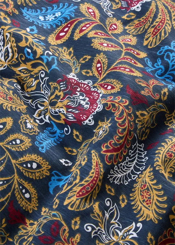 Kortermet, m&oslash;nstret bomullstopp, bonprix