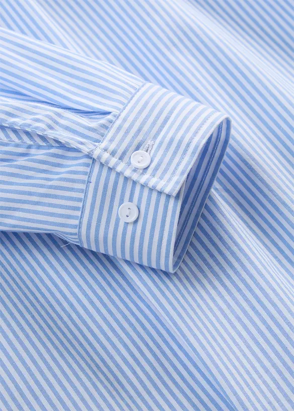 Skjortekjole i ren bomull, bonprix