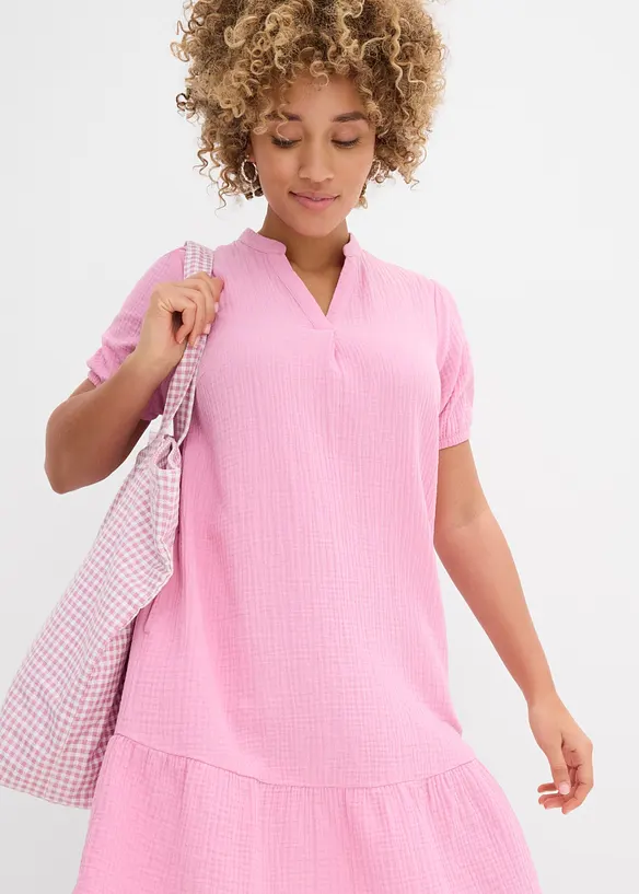 Minikjole av musselin, bonprix