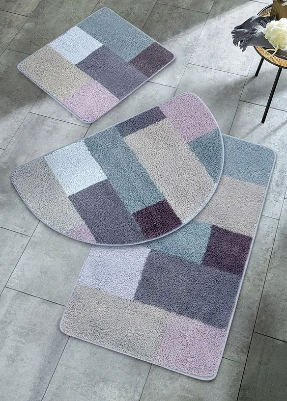 Tuftet badematte i pastellfarger, bonprix