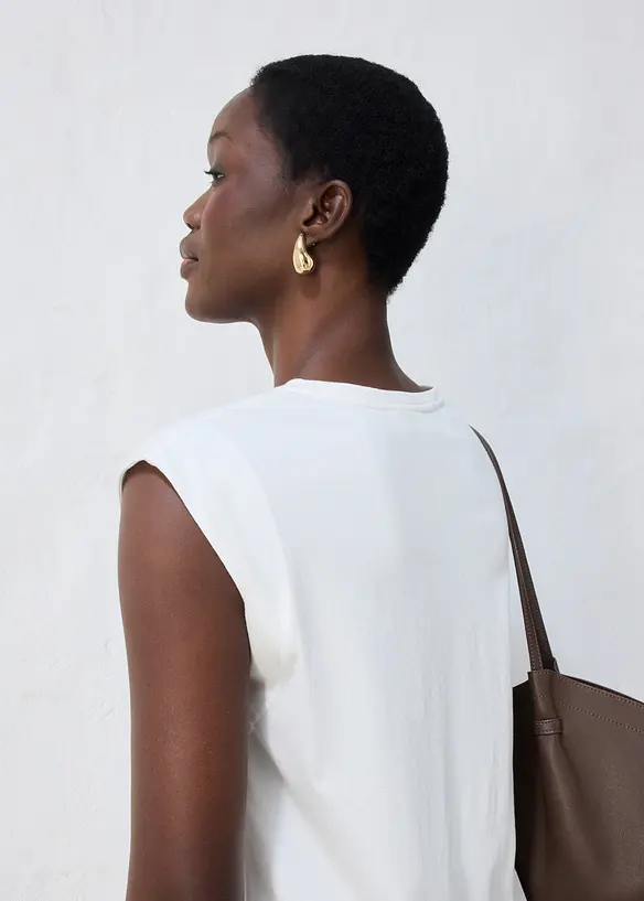 Topp med silke, bonprix