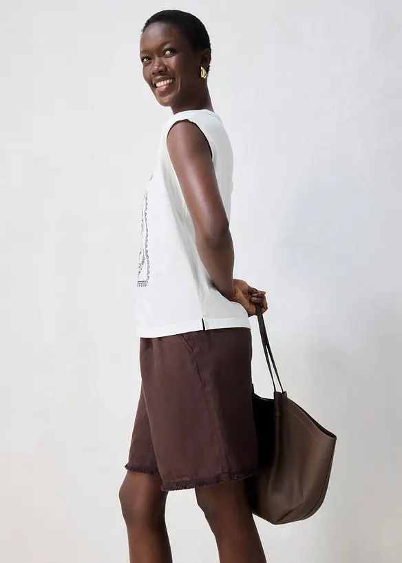 Topp med silke, bonprix