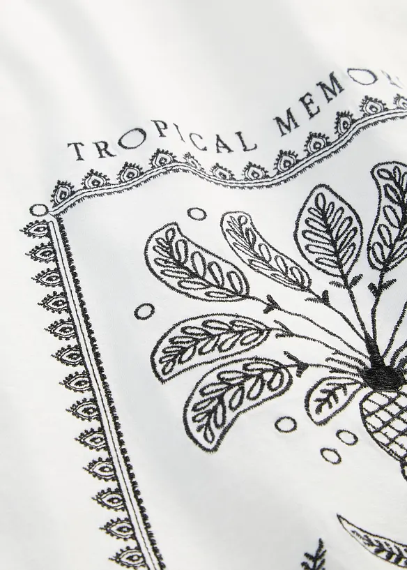 Topp med silke, bonprix