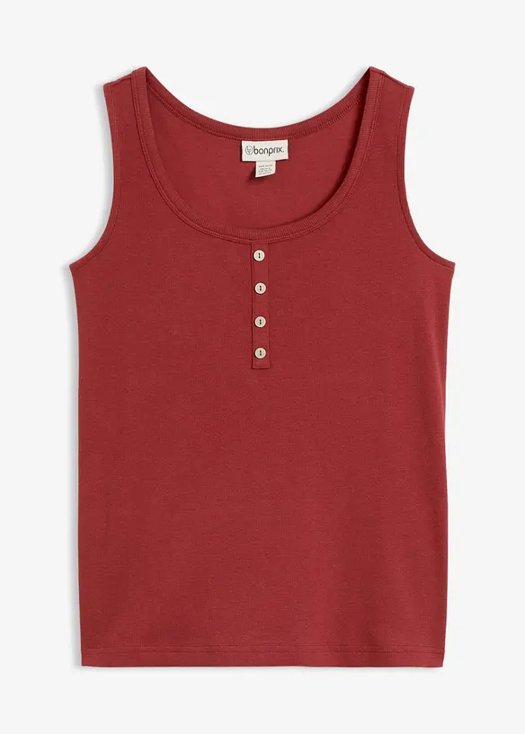 Hoftelang ribbet topp, bonprix