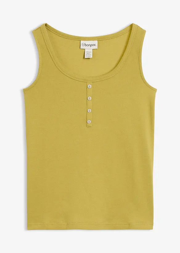 Hoftelang ribbet topp, bonprix