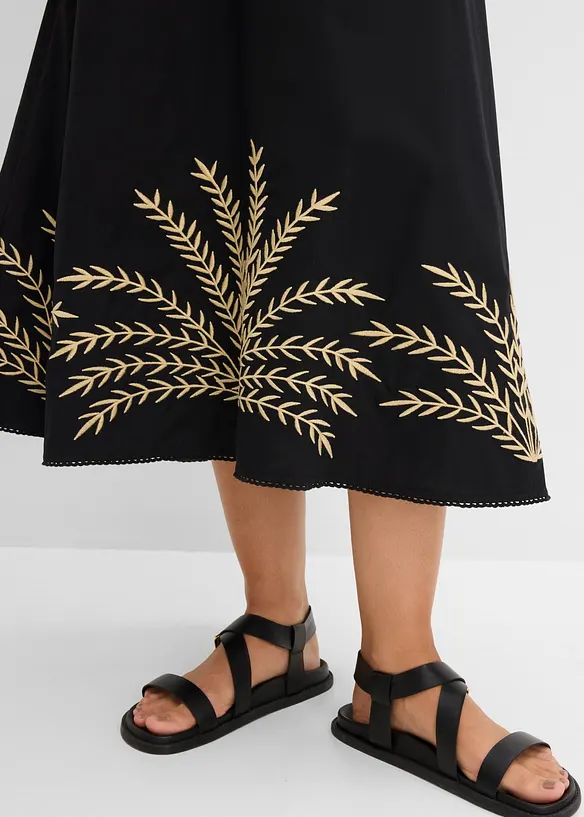 Maxiskj&oslash;rt med broderi, bonprix