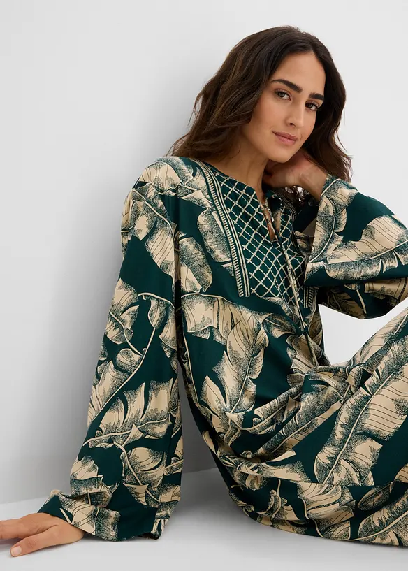 Tunikakjole i viskoseblanding med pent fall, bonprix