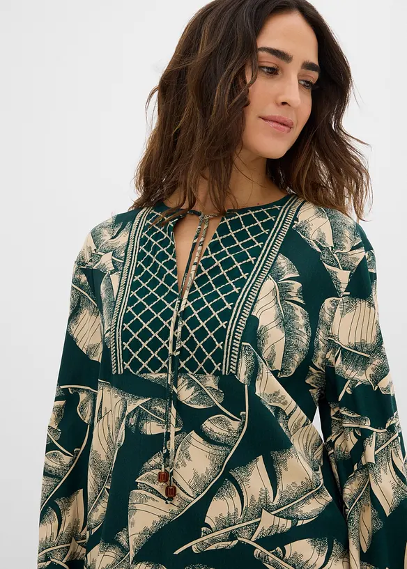 Tunikakjole i viskoseblanding med pent fall, bonprix